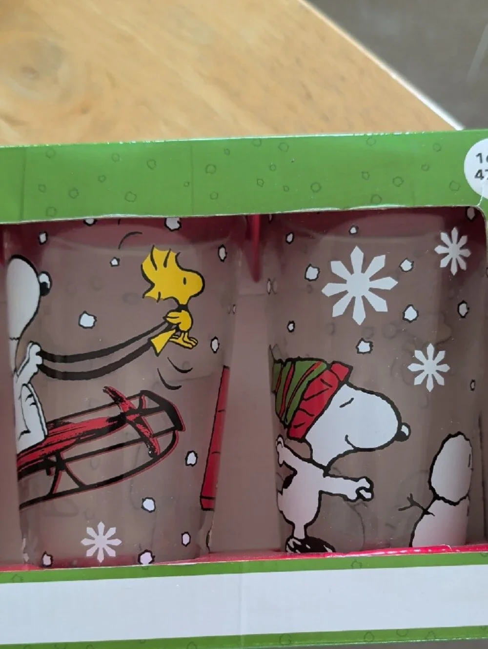 Peanuts Snoopy Holiday Glasses Set Of 4